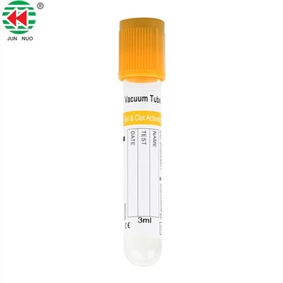 Gel & Clot Activator Vacuum Tube Yellow Top, 2ml 5ml 10ml